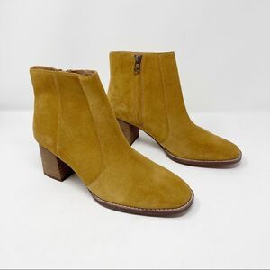 Madewell Suede Beige Bryce Camel Booties 8.5